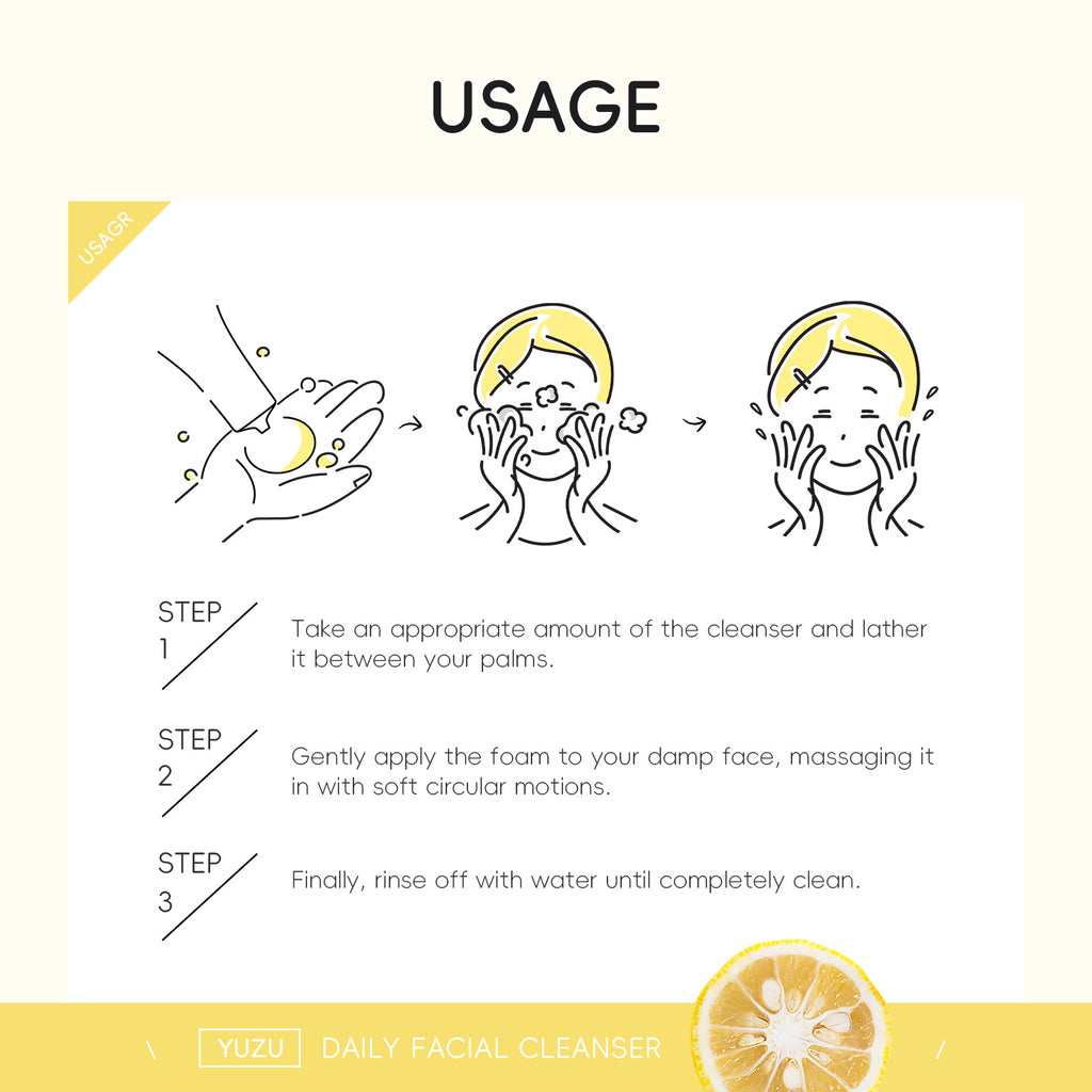 Yuzu Facial Cleansing Foam
