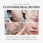 Face Night Mask with Collagen. Natural Ingredients Firming Elasticity & Hydration Anti-wrinkle For Skin Care