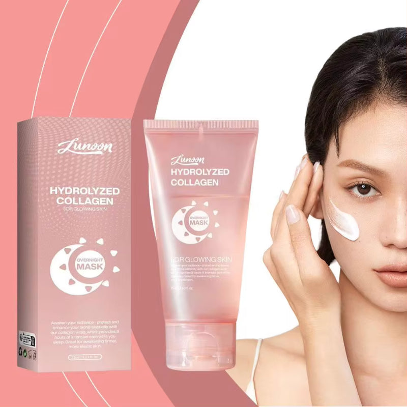 Face Night Mask with Collagen. Natural Ingredients Firming Elasticity & Hydration Anti-wrinkle For Skin Care